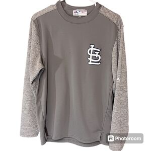 St. Louis Cardinals Majestic Mens Authentic Collection On-Field Tech pullover S